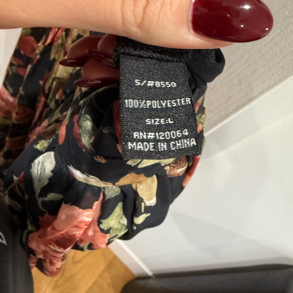 Floral Black Dress - Picture 6 of 6